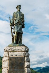 Fototapeta na wymiar Inveraray War Memorial, Loch Fyne, Argyll, Scotland, UK