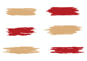 paintbrush stroke design template collection