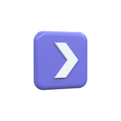 3D Rendered Illustration showing a arrow and Interest icon 3D render arrow 
