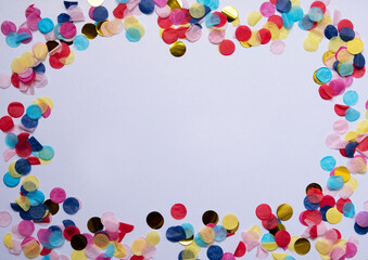 Multicolor Confetti Frame