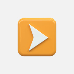 3D Rendered Illustration showing a arrow and Interest icon 3D render arrow 
