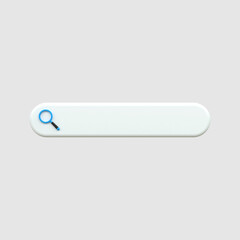 minimal realistic blank 3d search bar on pink background web search concept 3d rendering