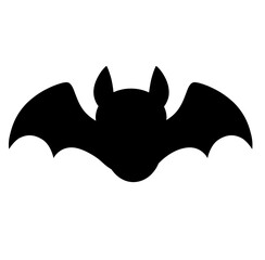 Obraz premium Cute bat halloween silhouette