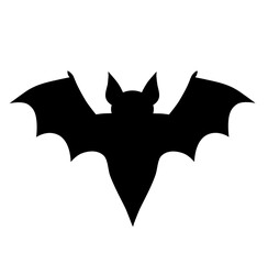 Cute bat halloween silhouette