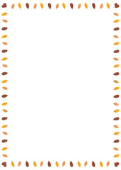 Rectangle Autumn Border A4