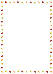 Rectangle Autumn Border A4