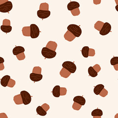 Minimal Acorn Pattern Seamless