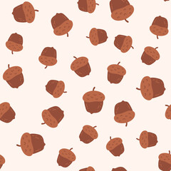 Minimal Acorn Pattern Seamless
