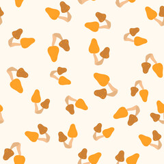 Minimal Mushroom Pattern Seamless