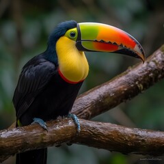 Naklejka premium Keeled Billed Toucan 