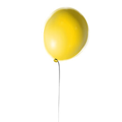 Yellow Balloon Illustration for Party Decoration