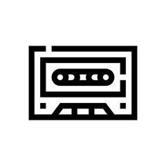 cassette line icon