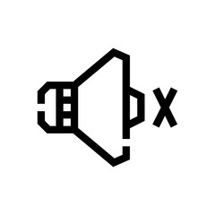 mute line icon