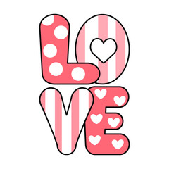 Valentine's Day Element. Funny inscription 