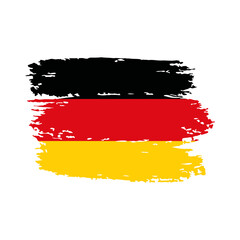 GERMANY Vector Flag on White