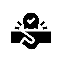agreement glyph icon
