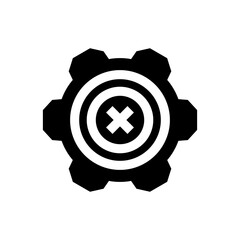 control system glyph icon