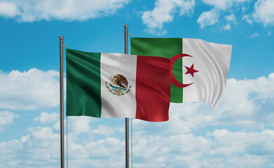 Mexico and Algeria national flag