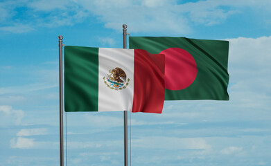 Bangladesh and Mexico flag