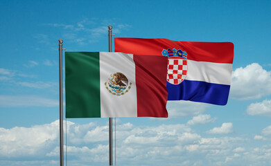 Croatia and Mexico flag