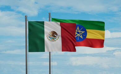 Ethiopia and Mexico flag