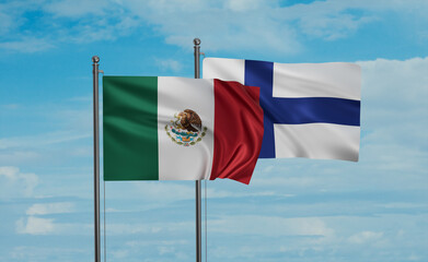 Finland and Mexico flag