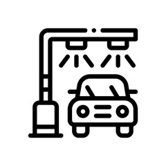 car wash line icon