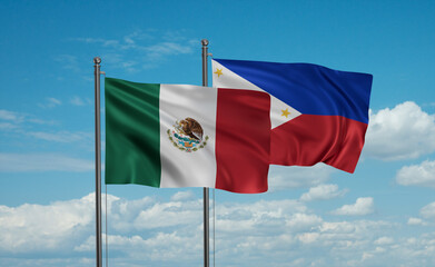 Philippines and Mexico flag
