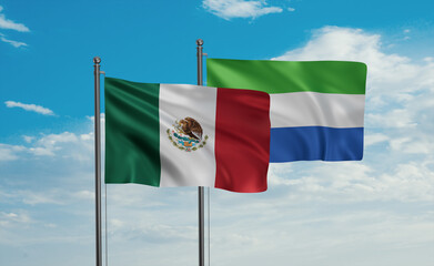Sierra Leone and Mexico flag