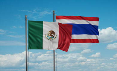 Thailand and Mexico flag