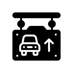 parking glyph icon