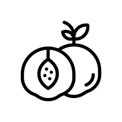 peach line icon