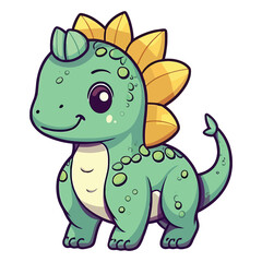 Obraz premium Cute Iguanodon Dinosaur 2d Illustration