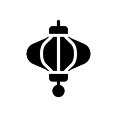 Fototapeta premium lantern glyph icon