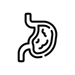 Obraz premium fat line icon