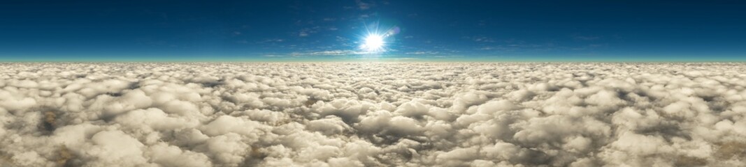 above the clouds 360° aerial cloudscape