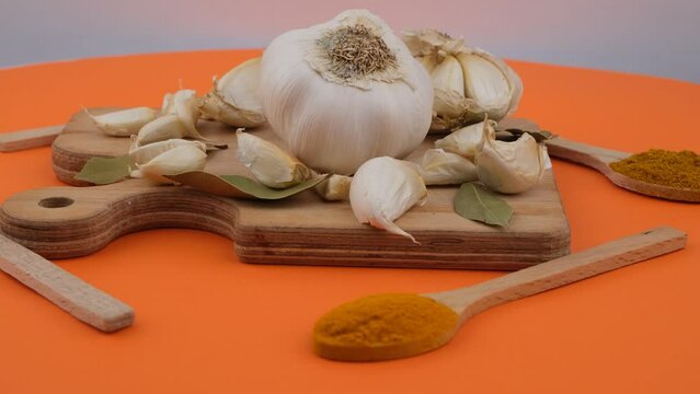 garlic and spices