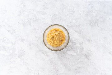 Mashed bananas