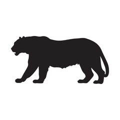 Obraz na płótnie Canvas jaguar silhouette vector