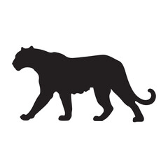 leopard silhouette vector