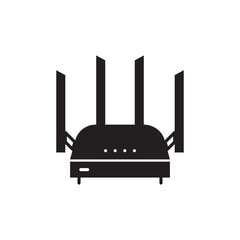 Router vector icon. Router flat sign design. Router distance symbol pictogram. UX UI icon