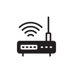Router vector icon. Router flat sign design. Router distance symbol pictogram. UX UI icon