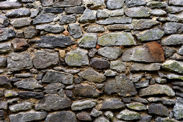 Background. Pattern. Full frame photo of stone wall.