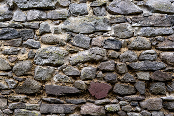 Background. Pattern. Full frame photo of stone wall.