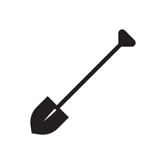Shovel vector icon. Shovel flat sign design. Shovel symbol pictogram. UX UI icon