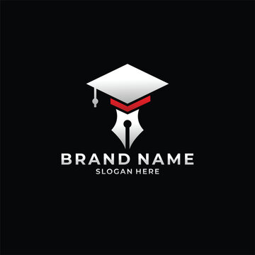 Graduation Logo Design vector illustration