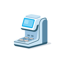 Vector of a machine icon on a white background