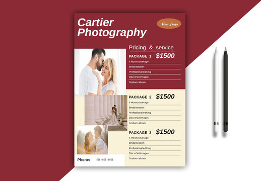 Cartier Photography Flyer Template