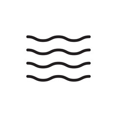 Wave vector icon. Waves flat sign design. Sea waves symbol pictogram. UX UI icon