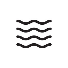 Wave vector icon. Waves flat sign design. Sea waves symbol pictogram. UX UI icon